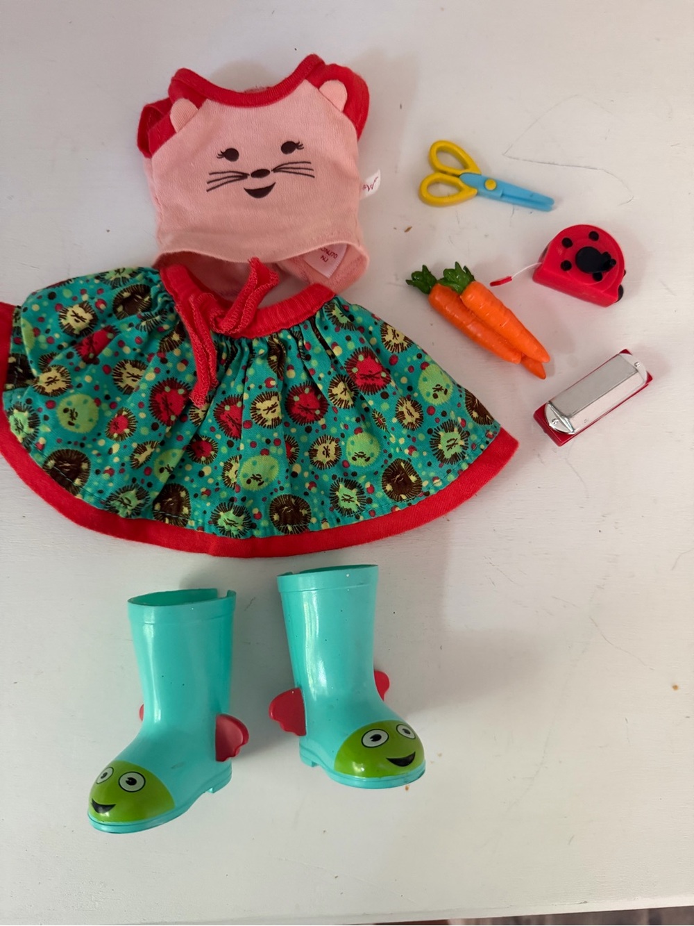 American Girl Wellie Wisher outfit with extra items
